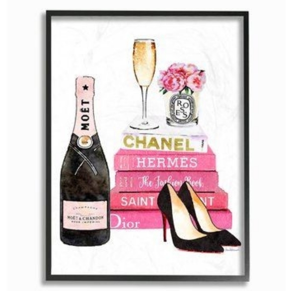 Other - Wall art decor 8x10 glass framed picture